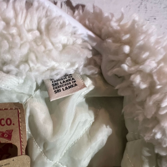 Levi's Women's Plus Size 4X Sherpa Meadow Mist Baby Baggy Trucker Jacket NWT - Picture 7 of 7